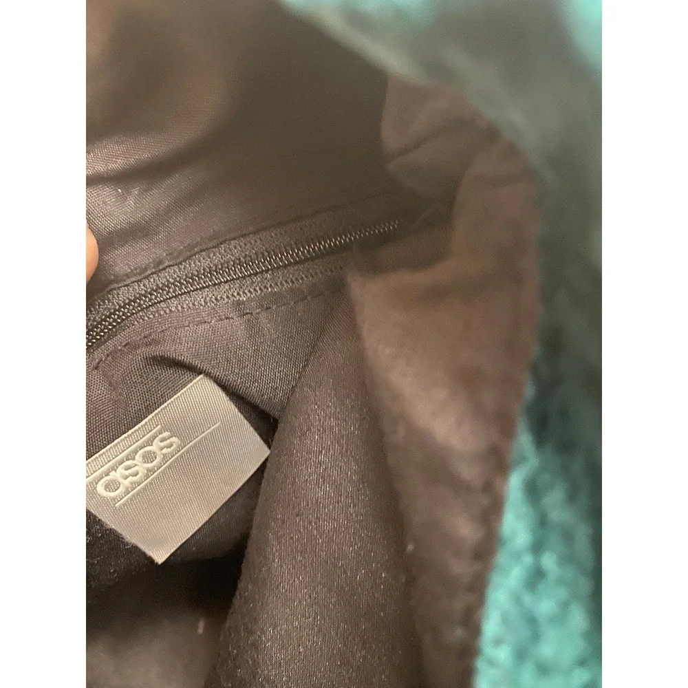 green velvet asis purse - roll top clutch bag.